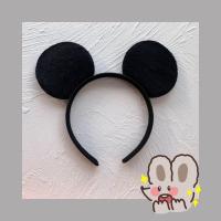 迪士尼发箍女仙气头箍星黛露米奇米妮游乐园兔耳朵蝴蝶结发卡发饰 米奇耳朵（送漂流套装）