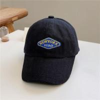 儿童棒球帽夏季可爱超萌卡通玩偶可调节鸭舌帽春天男女宝宝遮阳帽 酷酷字母款-黑色 1-5岁宝宝可佩戴