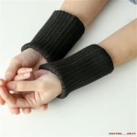 网球肘保护套羊绒护肘自发热保暖护具关节扭伤护腕手肘胳膊凉男女 黑色[一对装] 均码