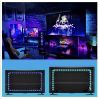 RGB灯带装饰自粘显示器氛围灯电视usb5v灯条机箱电脑桌面led变色 1米装/60灯 APP控制灯带 手机APP智能控