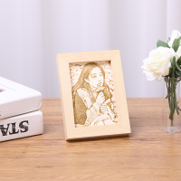 生日礼物女生送女友手工diy高级感闺蜜男生朋友实用毕业纪念意义 5寸原木+木雕