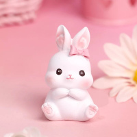 迷你少女心兔子摆件微景观盆栽生日蛋糕装饰创意可爱走心的小礼物 A