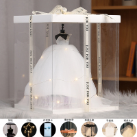 婚纱模型送闺蜜生日礼物女生18岁成年礼送给女朋友的七夕情人节 克洛伊经典款+白色豪华礼盒