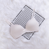 fauvist日单高弹力真丝文胸 蚕丝+棉混纺小胸聚拢内衣胸罩bar 白色 S