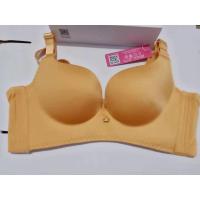 艾芘基妮防下垂无钢圈超聚拢内衣文胸调整型胸罩套装艾比基尼 058款金色单件 75B(34B)
