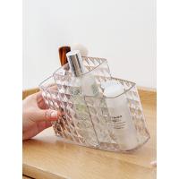 居家家透明化妆刷桶梳妆台化妆品收纳盒置物架桌面眼影刷子整理盒