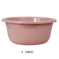 健安超大脸盆盆子塑料盆洗衣盆儿童洗澡盆清洁家用盆特深盆 36cm盆(0329)浅粉赠水舀