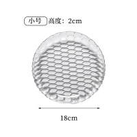 家用客厅水果盘托盘北欧式水晶茶几塑料糖果盆干果篮甜品盘子创意 KTV 透明盘 小号