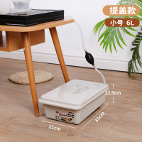 茶水桶茶渣桶茶桶泡茶垃圾桶排水储水废水桶带盖小号家用功夫茶具 矮款手提盖 滑轮茶桶(无配件)