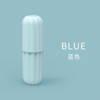 旅行装洗漱用品男士出差旅游便携创意分装牙刷杯户外牙膏收纳盒女 天蓝色