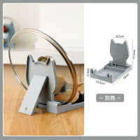 厨房可折叠锅盖架家用案板置物架台面坐式切菜板砧板沥水收纳架子 灰色