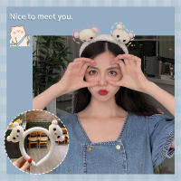 赵露思同款发箍女洗脸夏季束发带发捆发卡发带头箍可爱新款头饰夏 白色熊发箍[2件及以上八折 ][加购物车自动减]