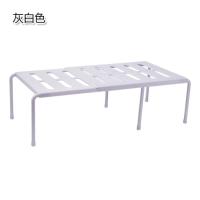 优思居简易分层鞋架神器家用省空间置物架客厅宿舍塑料鞋子收纳架 灰白色