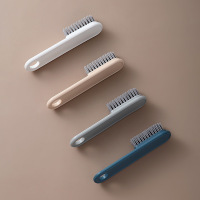 鞋刷软毛洗衣刷家用刷鞋神器多功能长柄清洁洗鞋小刷子不伤鞋板刷 鞋刷[随机颜色]一个装