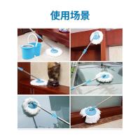 百家好世地拖桶旋转拖把桶家用拖地免手洗自动甩干墩布桶拖布带桶 清新蓝 2个 金属篮 加强杆+塑料盘