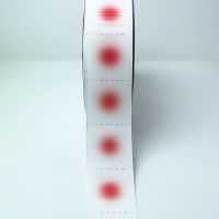 3.8圆点螺纹带diy手工发饰材料儿童和风花瓣丝带新款饰品配件 3.8圆点螺纹[红色一卷]50码