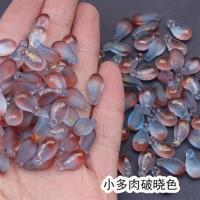 50颗破晓色系列昙花多肉玉簪花DIY古风手工汉服发簪材料琉璃花瓣 破晓色小多肉[20个]