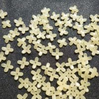 黄色小桂花 捷克琉璃水晶花瓣 diy古风汉服发簪饰品步摇手工材料 黄色10mm小桂花 50个