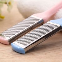 日本磨脚器皮老茧磨脚石修脚工具脚底去脚皮不锈钢搓脚板 单面磨脚 一个颜色随机