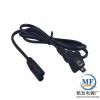 雅格YG-5715/5710/5707/5701/5704手电筒手提灯充电线两脚8字2孔