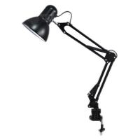 台灯护眼书桌大学生卧室灯插电LED灯泡台灯E27底座灯坐式夹子灯 811黑色夹子款 无灯泡(需自行购买灯泡安装)