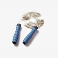 Keep燃脂跳绳手胶版可调节竞速健家用专业竹节绳子身训练减肥器材 雾霾蓝