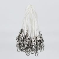 手工diy合金龙吓扣手机绳单圈钥匙吊坠挂链短挂绳扣简易饰品配件 白色 20根