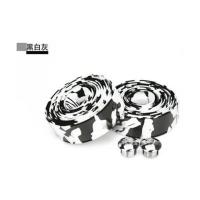 自行车死飞把带把套海绵赛车绑带缠带把堵把胶骑行装备公路车 白黑把带