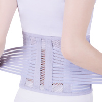 护腰带男女医家用四季薄款钢板腰椎间盘突出腰肌劳损腰托透气腰围 灰色 S