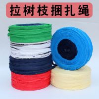 果树拉枝绳 捆扎绳 捆草绳彩色布条园林布条绳打包带捆土球花布带 [花色随机发]5斤1盘