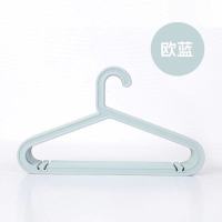 防滑无痕衣架晒衣服衣架落地卧室成人衣挂钩晾晒衣架 1020宜家蓝 5支