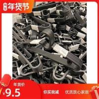 宜家埃斯汀衣架 塑料衣挂衣服撑防滑无痕衣撑 挂衣架晾衣架 黑色 埃斯汀衣架10个