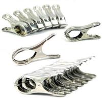 20个装10个装不锈钢被夹晒衣夹9cm中号婚庆夹防风内衣夹 9CM中号夹 5个送5个(发10个)