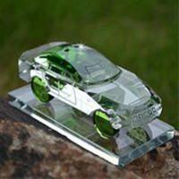 新款汽车香水座水晶车模生日礼物送男友朋友老公创意摆件高端创意 (大号车模)绿色