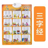 儿童识字挂图有声幼儿看图认字小学生一年级学习笔画挂图偏旁部首 三字经