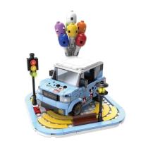 兼容乐高五菱宏光MINI仿真装饰汽车益智拼装积木男孩女孩玩具礼物 五菱宏光MINI蓝色