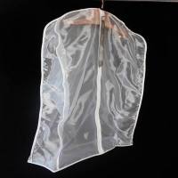 加厚衣服防尘套皮草貂皮专用大衣防尘罩抗氧化透气防尘防虫可水洗 白色 短款（90*60*18cm）