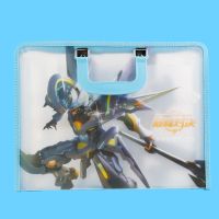 7层手提风琴包A4多层文件夹文件袋学生试卷夹大容量资料夹收纳袋 7格-天蓝色-孙悟空零号