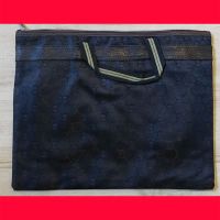 得力5840手提袋双层收纳袋购物袋手拎袋公文袋文件收纳袋包补习包 信必合/黑色款