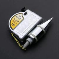 高精度磁性不锈钢自动收线坠吊锤线锤垂直吊线木工线工地 磁性线坠(银色6米)