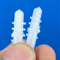 1000只 塑料膨胀管 塑料膨胀螺丝 白色带刺 Φ6mm 8mm螺栓膨胀塞 6mm 1包 1000粒