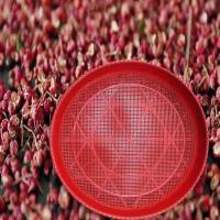 塑料筛子簸箕圆形筛土漏盆筛米家用簸箕晾晒干货花椒筛子米筛有孔 52cm加厚粗孔米筛(三毫米孔) 一个装