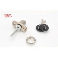 厂家直销[热卖]办公桌柜子锁三联锁一锁三抽屉锁侧面文件柜正 正三连锁-银色-直径16