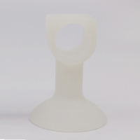 免打孔硅胶门吸大号加长/防潮/锈/水/碰撞塑料/玻塑胶防盗门防 白色 3只装