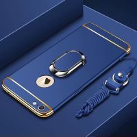 苹果6s手机壳iPhone6超薄男女款全包防摔保护套6plus全包硬6splus 苹果6/6s [宝石蓝]单壳+挂绳