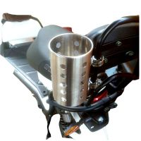 山地车赛车自行车摩托车电动车不锈钢金属水壶水杯架置物杂物挂筒 小号