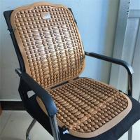 夏季通风透气汽车坐垫夏天凉垫塑料座椅垫大小客货面包车单片座垫 小号无腰咖色