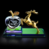 一路(鹿)平安汽车香水座车载用内装饰品摆件用品古龙香味防滑垫 一路平安金色 古龙香型