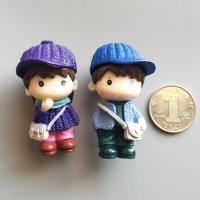 冰箱贴磁贴创意情侣套装3D立体卡通人物家居装饰吸铁石磁铁婚房 款式1 小