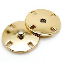 毛呢大衣金属纽扣隐形子母扣暗扣摁扣女纽扣羊绒皮草外套按扣扣子 金色3付 15mm
